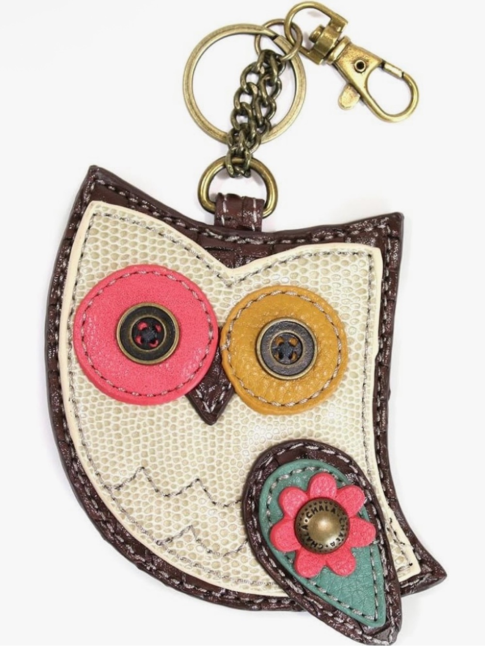 Chala owl coin purse bag charm keychain NWT